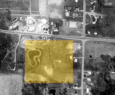 Hilltop Drive-In Theatre - Aerial Photo Of Location